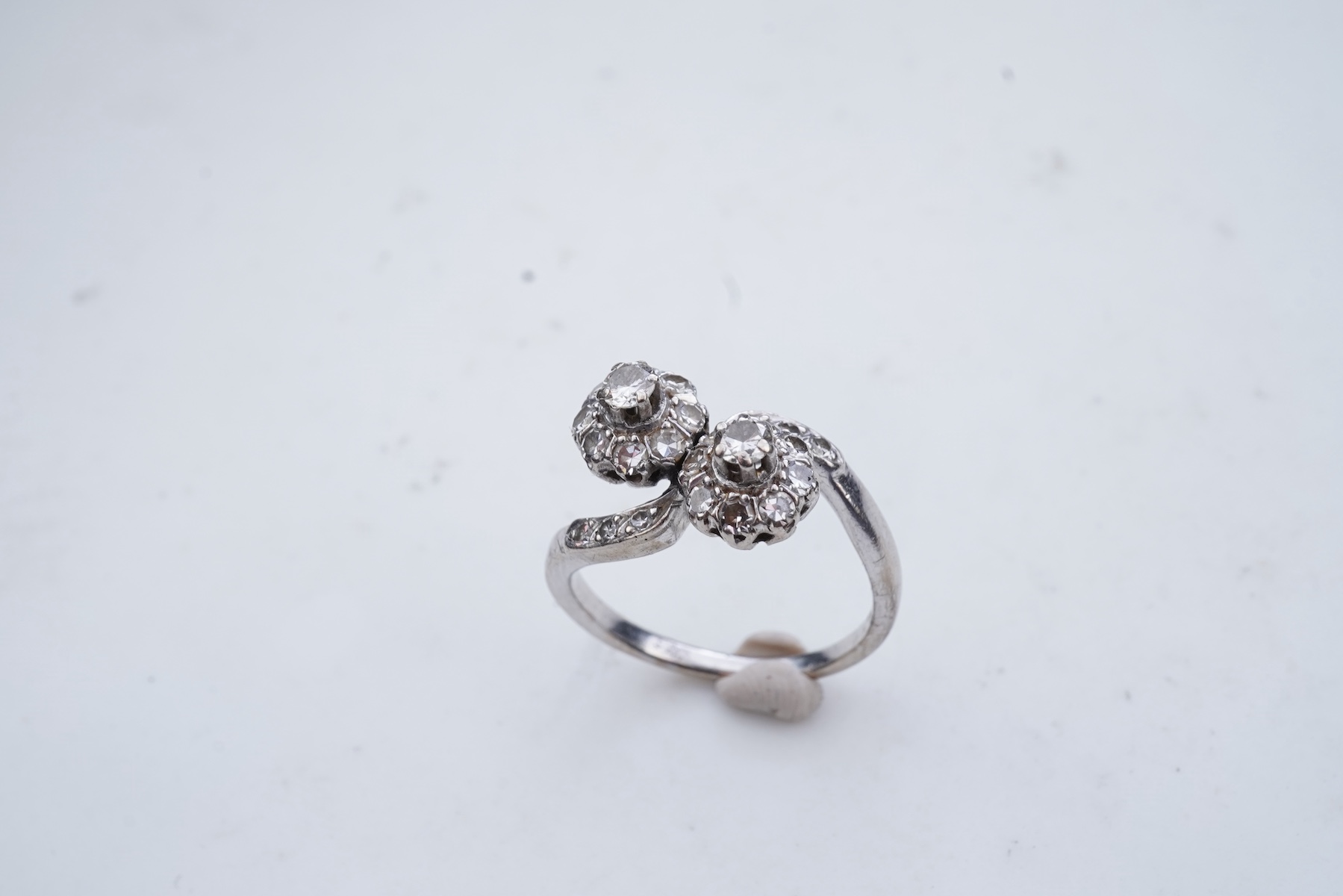 A diamond ring, mid 20th century